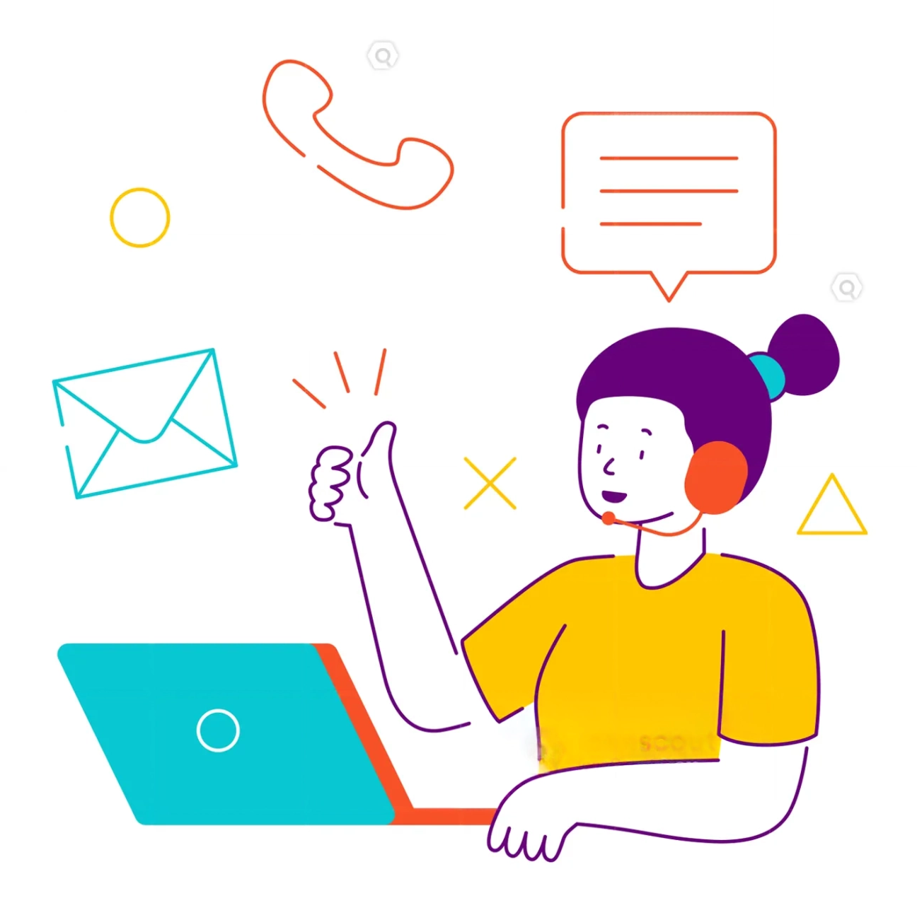 Contact Form Illustration